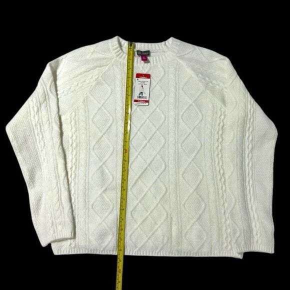 Vince Camuto Women's Cable Sweater Antique White Size XS - Picture 5 of 12